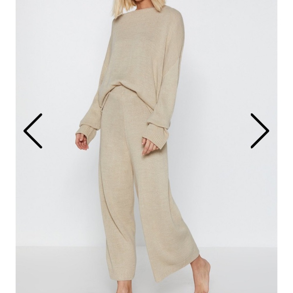 Nastygal knitted sweater and pant set